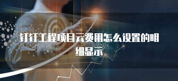 钉钉工程项目云费用怎么设置的明细显示