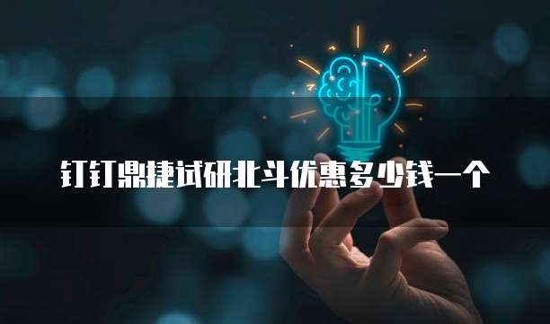 钉钉鼎捷试研北斗优惠多少钱一个