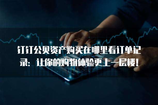 钉钉公贝资产购买在哪里看订单记录:让你的购物体验更上一层楼!