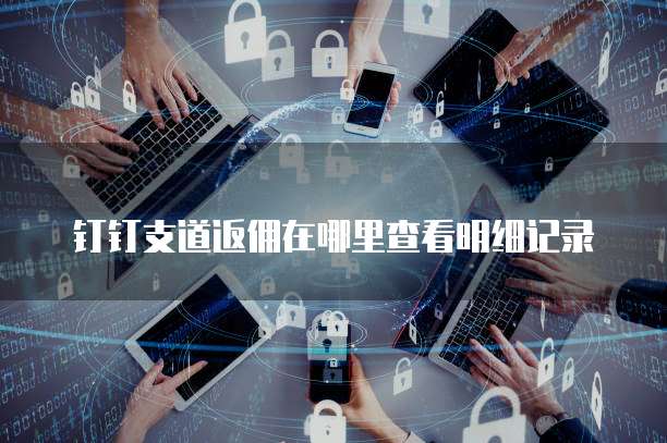 钉钉支道返佣在哪里查看明细记录