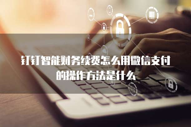 钉钉智能财务续费怎么用微信支付的操作方法是什么