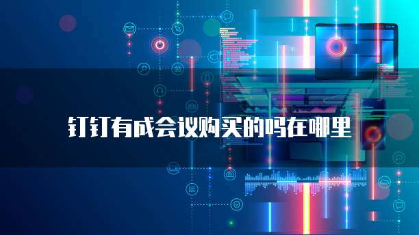 钉钉有成会议购买的吗在哪里