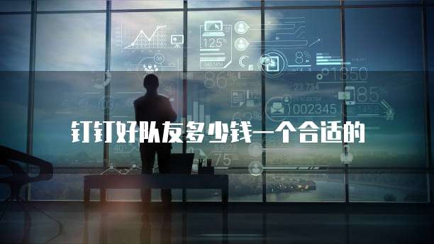 钉钉好队友多少钱一个合适的