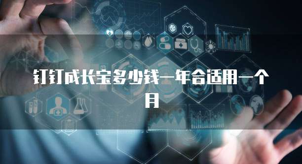 钉钉成长宝多少钱一年合适用一个月