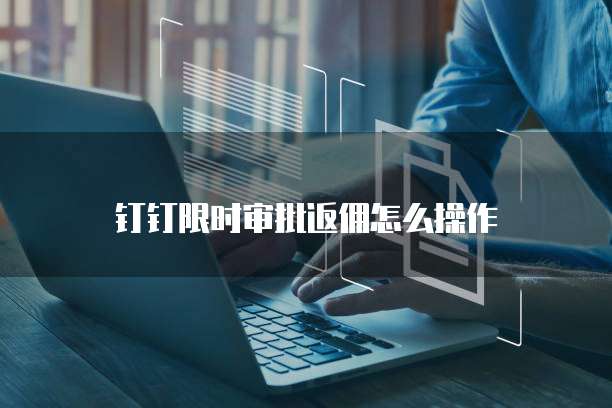 钉钉限时审批返佣怎么操作