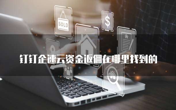 钉钉企速云资金返佣在哪里找到的