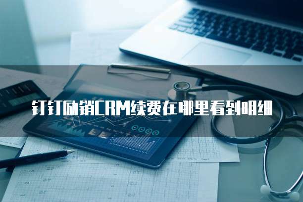 钉钉励销CRM续费在哪里看到明细