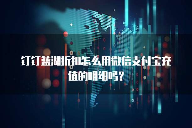 钉钉蓝湖折扣怎么用微信支付宝充值的明细吗？