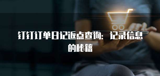 钉钉订单日记返点查询:记录信息的秘籍