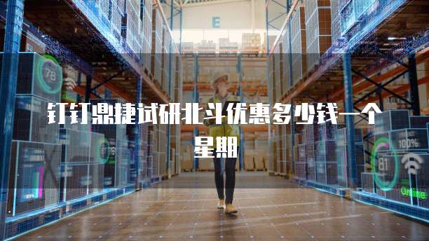 钉钉鼎捷试研北斗优惠多少钱一个星期