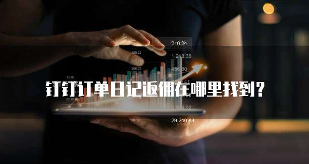 钉钉订单日记返佣在哪里找到？
