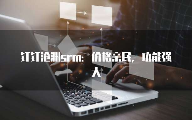 钉钉沧渊srm：价格亲民，功能强大