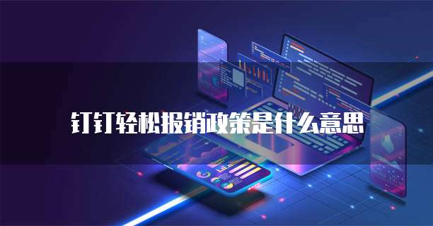 钉钉轻松报销政策是什么意思