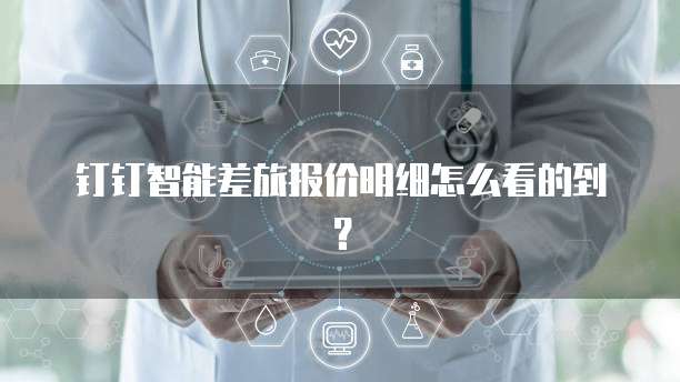 钉钉智能差旅报价明细怎么看的到？