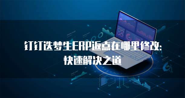 钉钉迭梦生ERP返点在哪里修改:快速解决之道