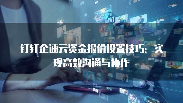 钉钉企速云资金报价设置技巧：实现高效沟通与协作