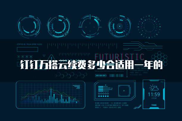 钉钉万搭云续费多少合适用一年的
