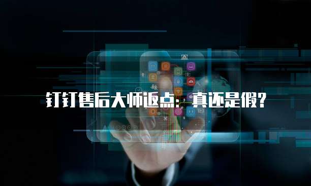 钉钉售后大师返点:真还是假?