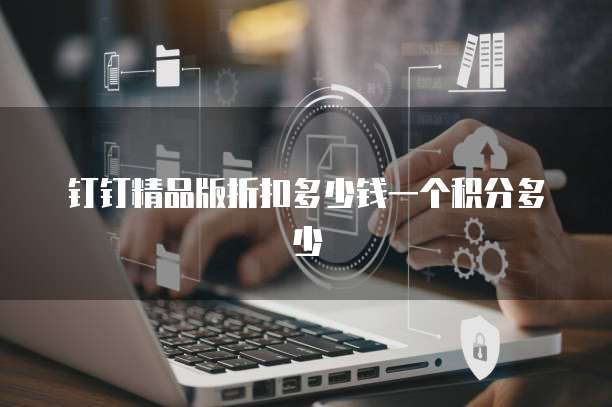 钉钉精品版折扣多少钱一个积分多少