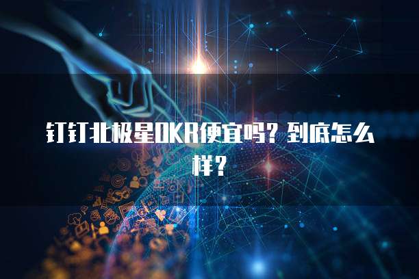 钉钉北极星OKR便宜吗?到底怎么样?
