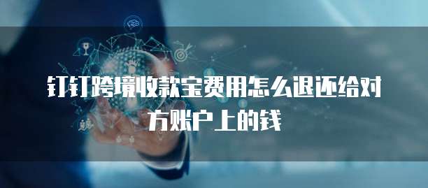 钉钉跨境收款宝费用怎么退还给对方账户上的钱