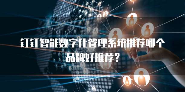 钉钉智能数字化管理系统推荐哪个品牌好推荐？