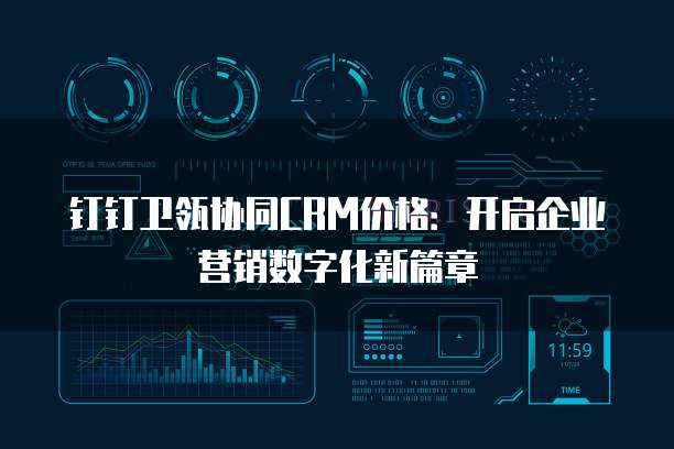 钉钉卫瓴协同CRM价格:开启企业营销数字化新篇章
