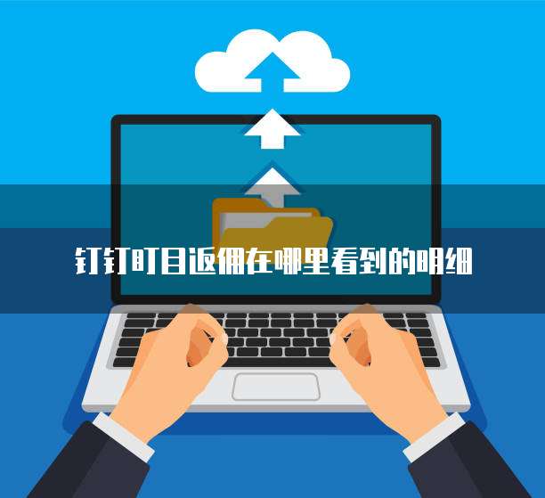 钉钉盯目返佣在哪里看到的明细