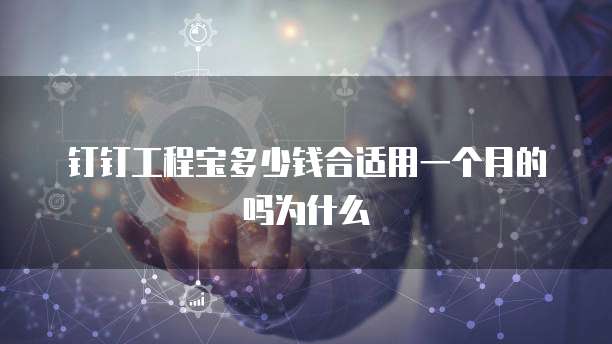 钉钉工程宝多少钱合适用一个月的吗为什么