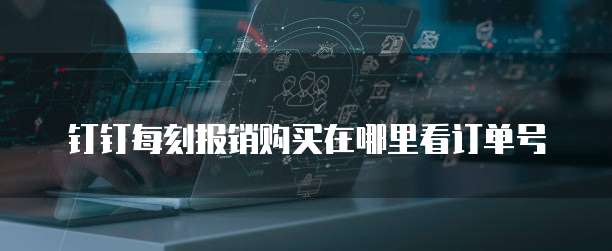 钉钉每刻报销购买在哪里看订单号