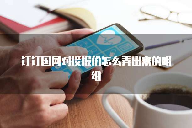 钉钉国网对接报价怎么弄出来的明细