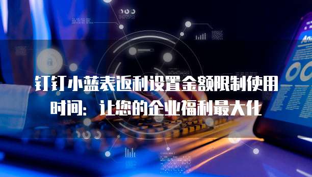 钉钉小蓝表返利设置金额限制使用时间:让您的企业福利最大化