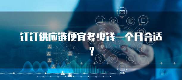 钉钉供应链便宜多少钱一个月合适?