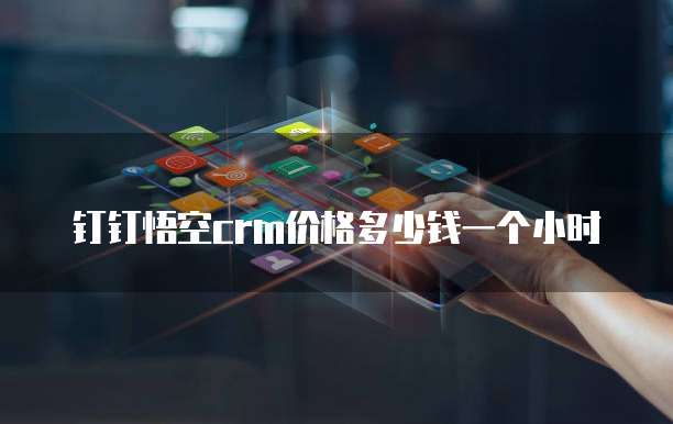 钉钉悟空CRM价格多少钱一个小时
