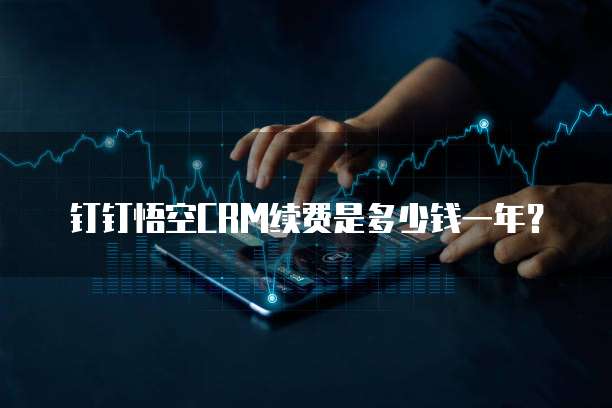 钉钉悟空CRM续费是多少钱一年？