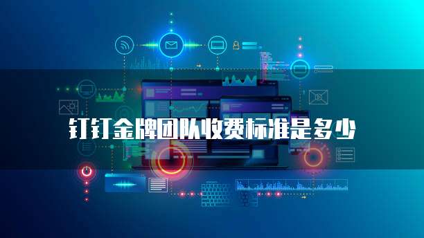 钉钉金牌团队收费标准是多少