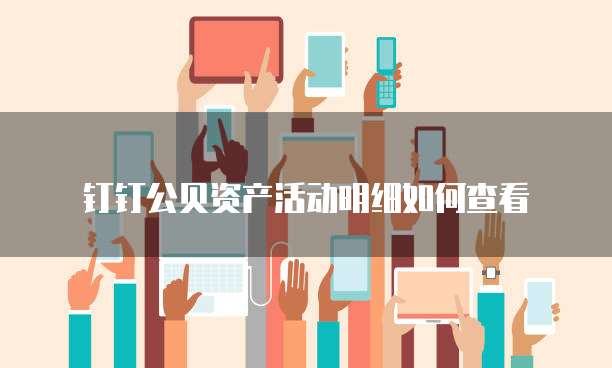 钉钉公贝资产活动明细如何查看