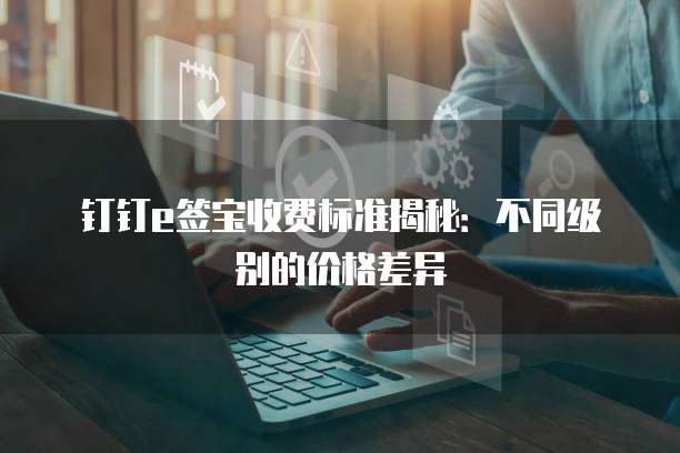 钉钉e签宝收费标准揭秘：不同级别的价格差异