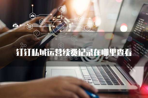 钉钉私域运营续费记录在哪里查看