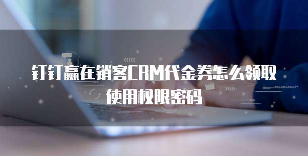 钉钉赢在销客CRM代金券怎么领取使用权限密码