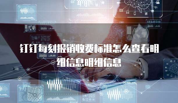 钉钉每刻报销收费标准怎么查看明细信息明细信息