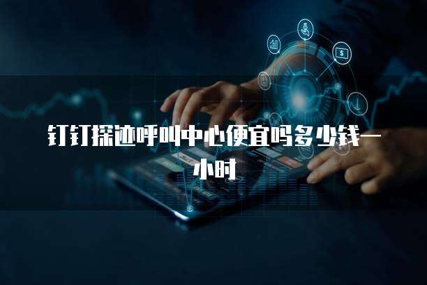 钉钉探迹呼叫中心便宜吗多少钱一小时