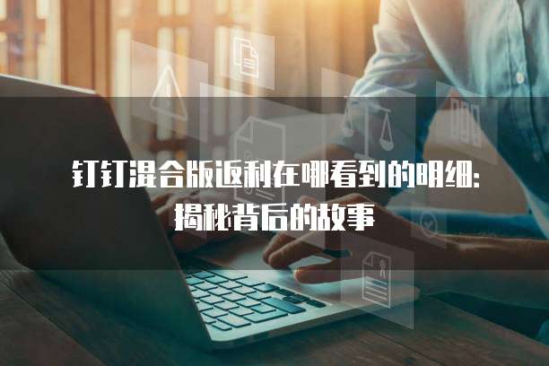 钉钉混合版返利在哪看到的明细:揭秘背后的故事