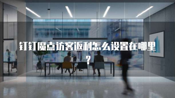 钉钉魔点访客返利怎么设置在哪里？