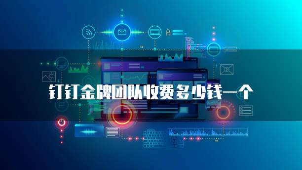 钉钉金牌团队收费多少钱一个