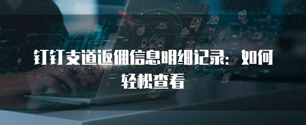 钉钉支道返佣信息明细记录：如何轻松查看