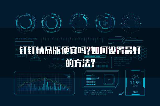 钉钉精品版便宜吗?如何设置最好的方法?
