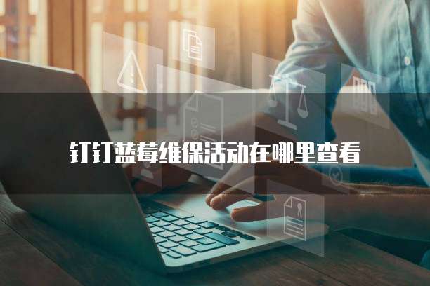 钉钉蓝莓维保活动在哪里查看