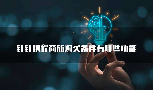 钉钉携程商旅购买条件有哪些功能