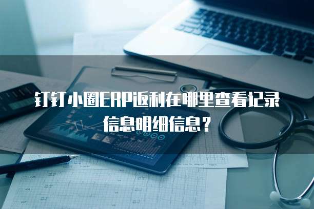 钉钉小圈ERP返利在哪里查看记录信息明细信息？
